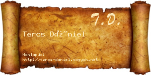 Tercs Dániel névjegykártya